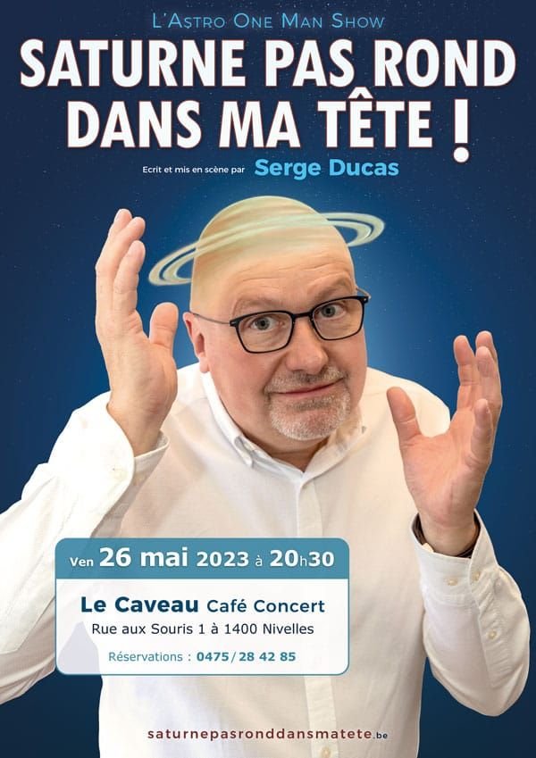 Saturne-Pas-Rond-Affiche Nivelles